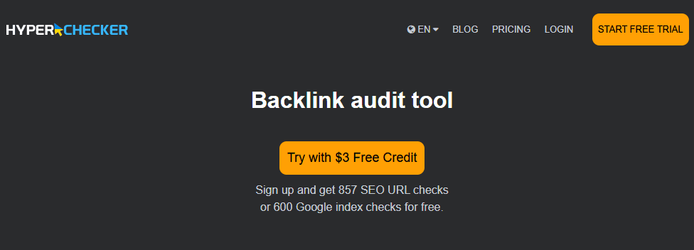 HyperChecker Free Backlink Tool
