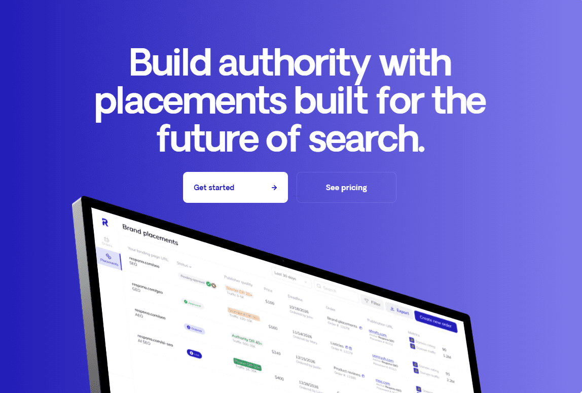 Respona outreach link building tool
