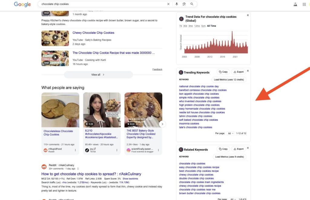keywords everywhere keyword research tool