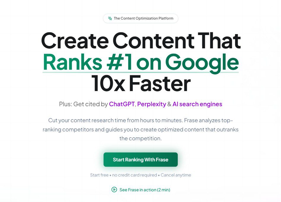 Frase.io keyword research tool