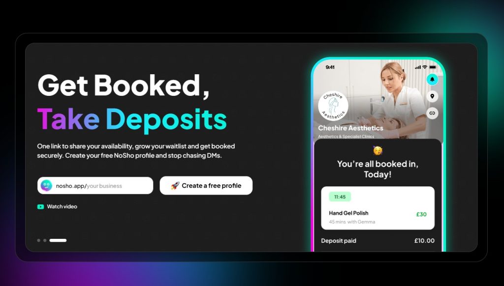 NoSho Launches Link-in-Bio Booking Platform for Last-Minute Service Appointments