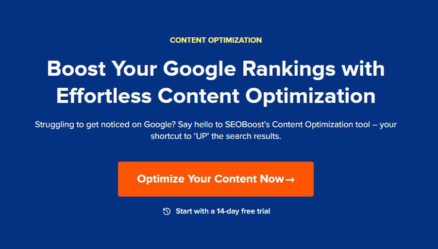 SEOBoost content optimization tool