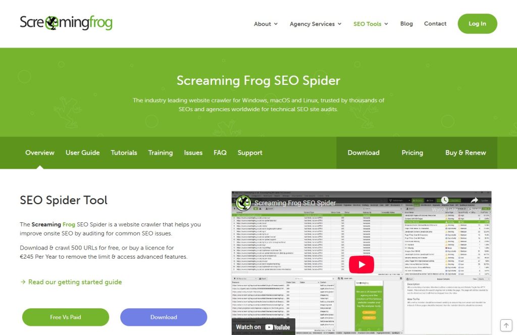 Screaming Frog SEO Spider