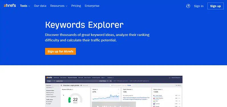 ahrefs keywords-explorer