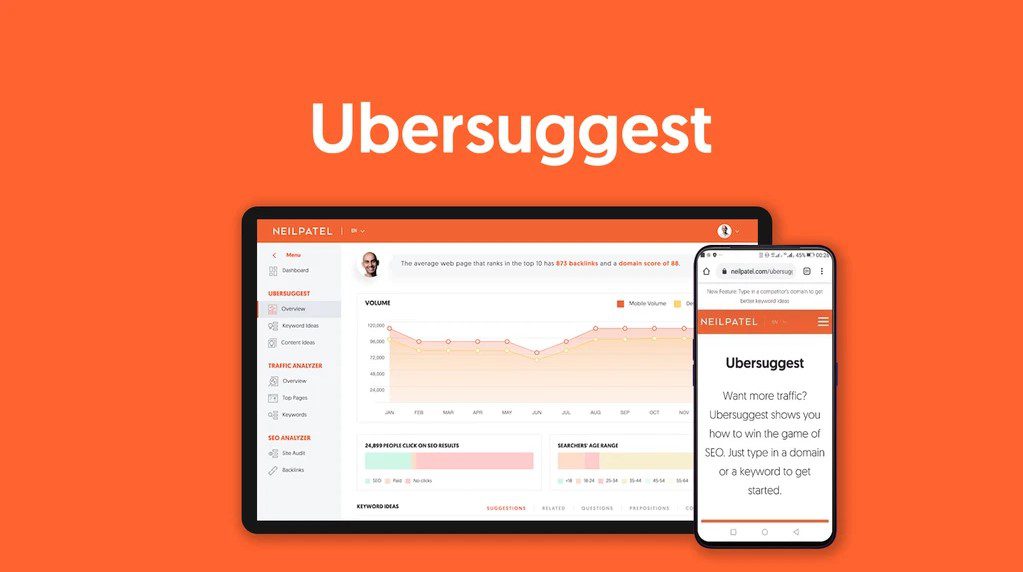 ubersuggest keyword research tool