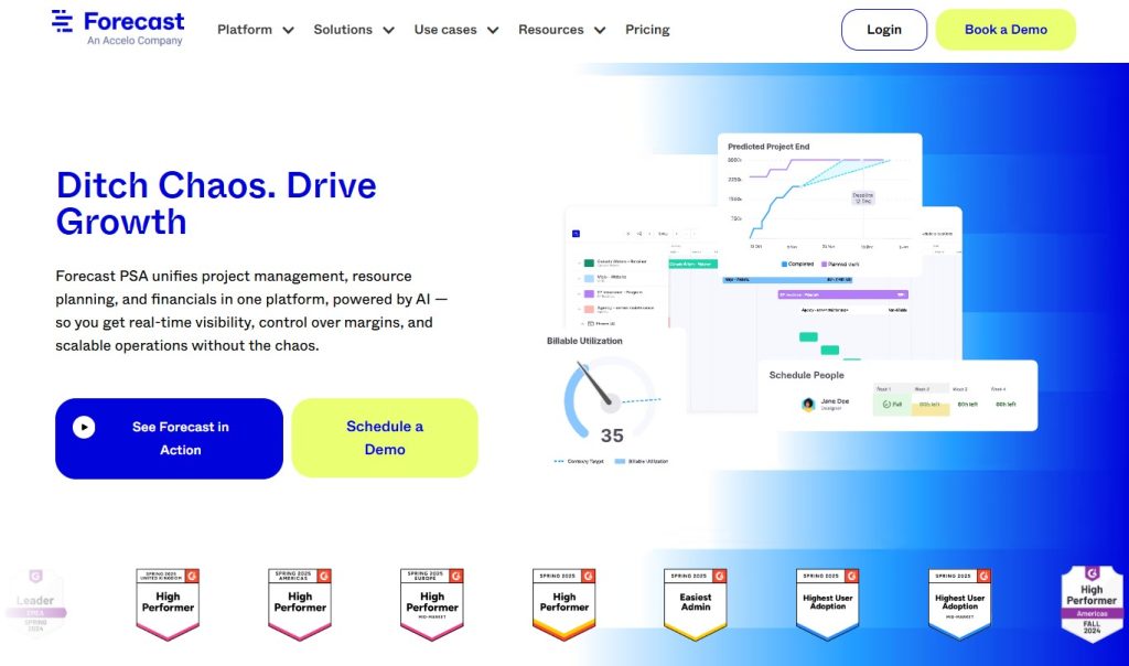 Forecast Project management software tool