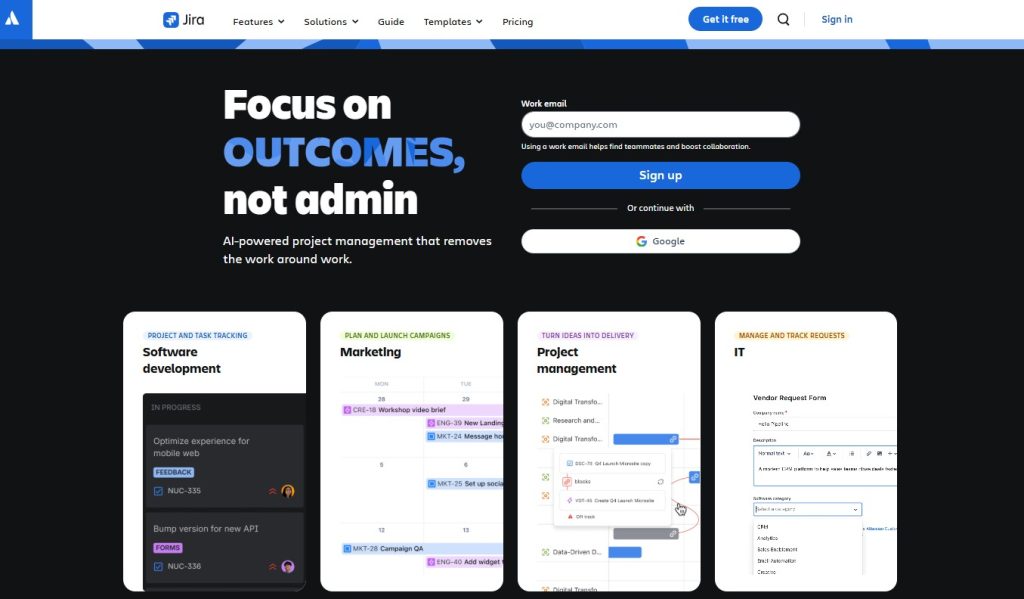 Jira Project management software tool