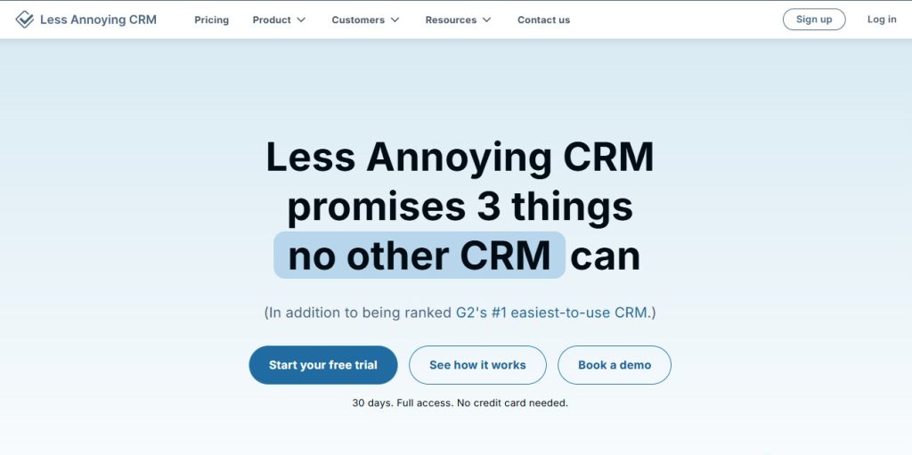 Less Annoying CRM