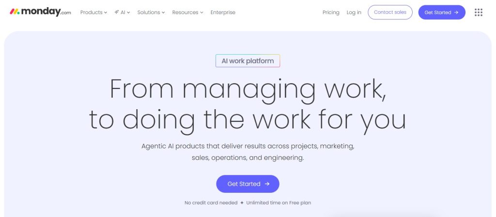 Monday.com Project management software tool