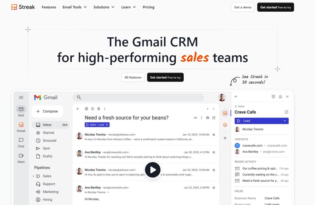 Streak CRM