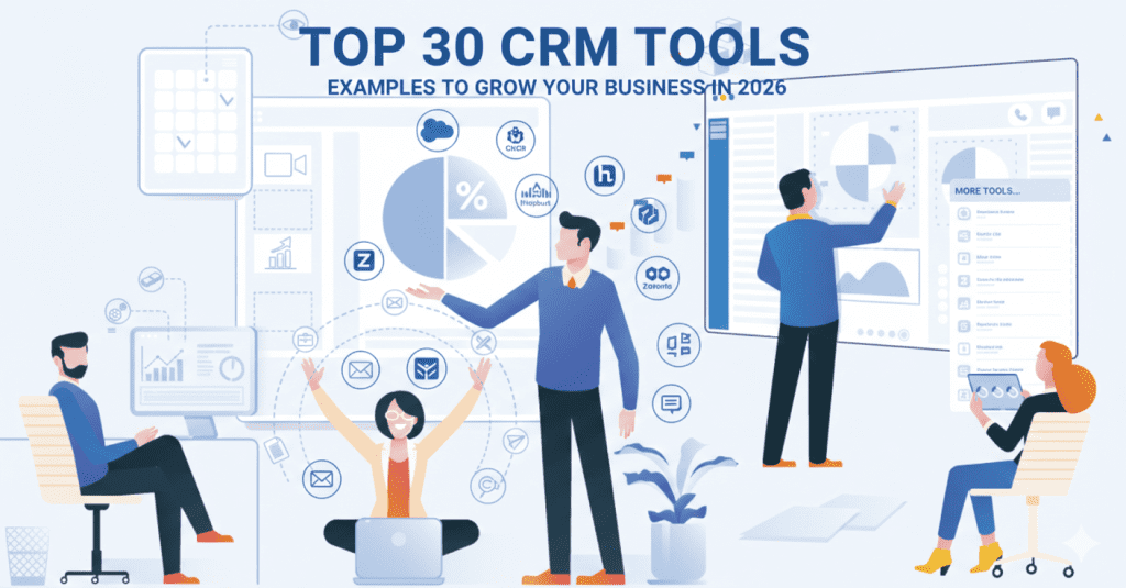 Top 30 CRM Tools Examples to Grow Your Business in 2026