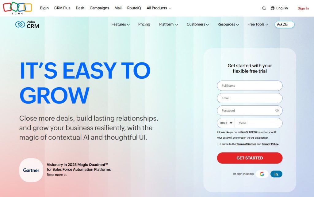 Zoho CRM
