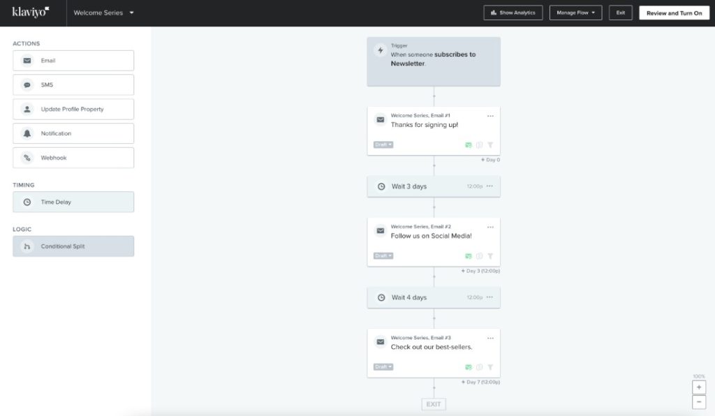 marketing automation tool klaviyo