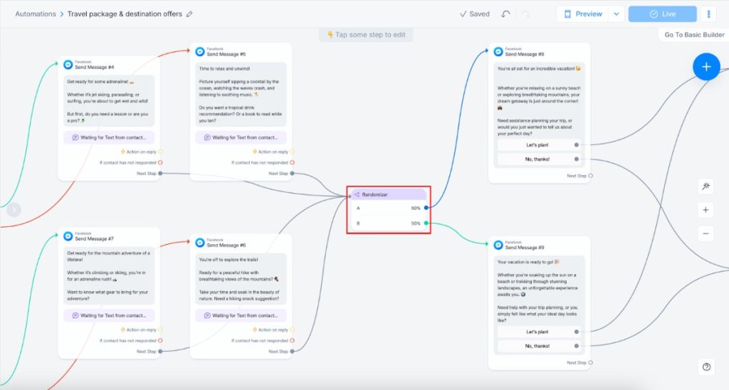 ManyChat – Best for Chatbot Automation