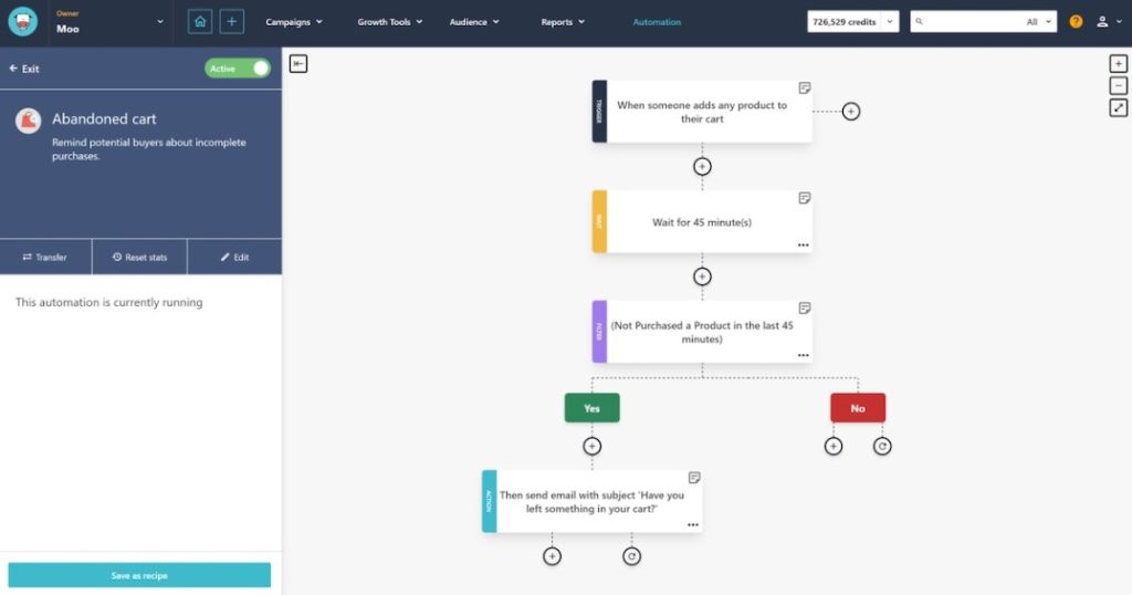 marketing automation tool moosend